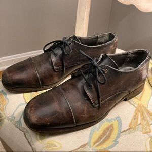 Ksubi black vachetta (dark purple) cap toe oxfords, size 44 (11 US)